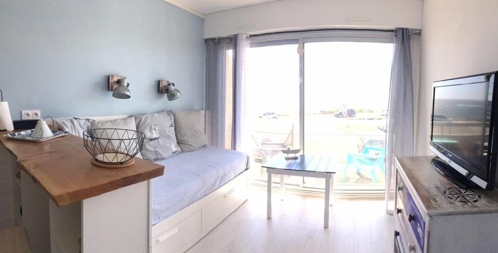 Ferienwohnung Studio Face A La Mer Ploemeur Exterior foto